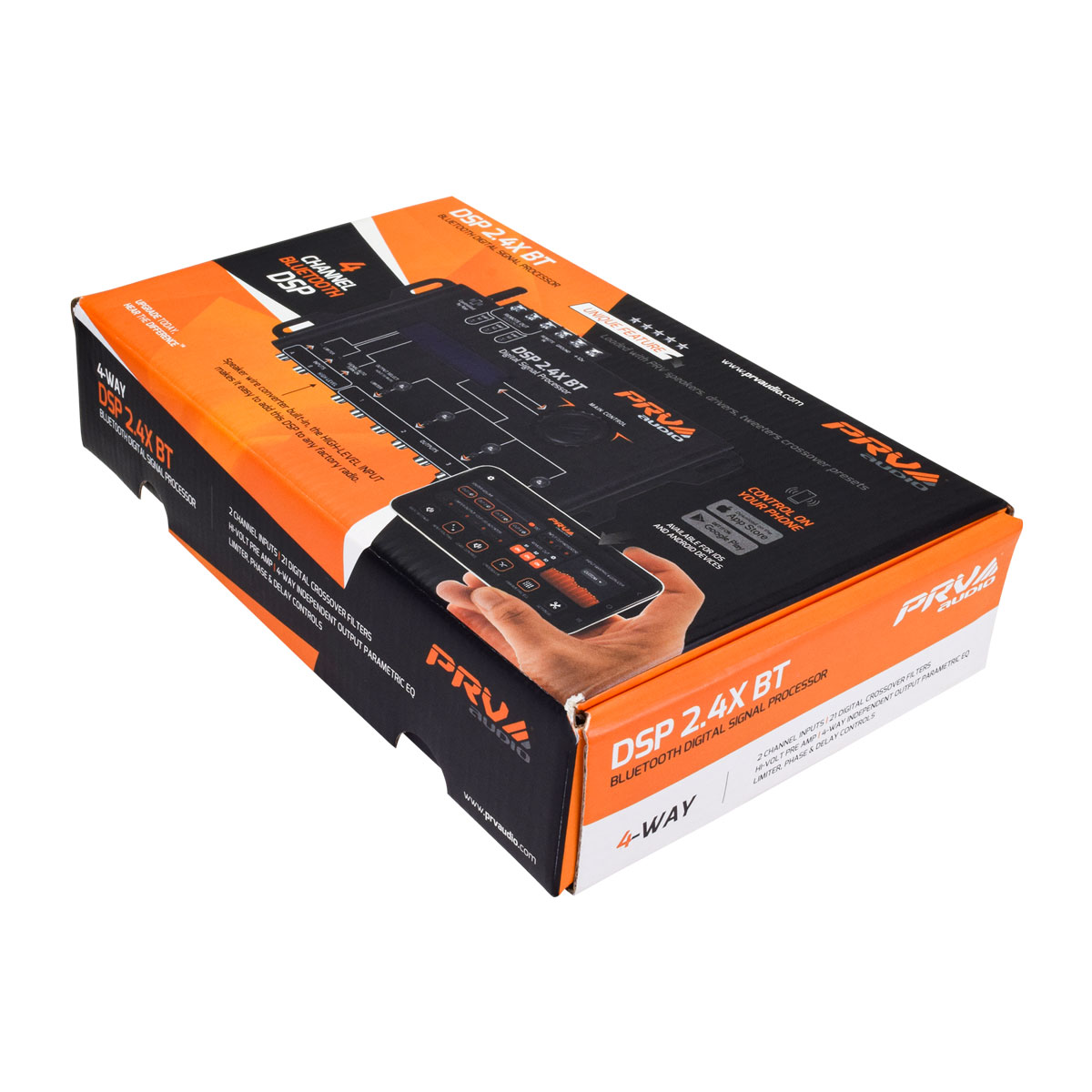 PRV Audio DSP-2.4XBT 4-Channel Bluetooth Digital Signal Processor