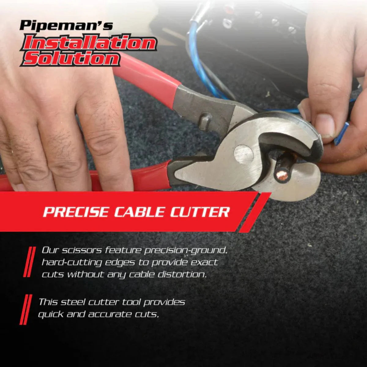 PIPEMANS Heavy Duty Cable Wire Cutter Electrical Tool ICR-010 Copper
