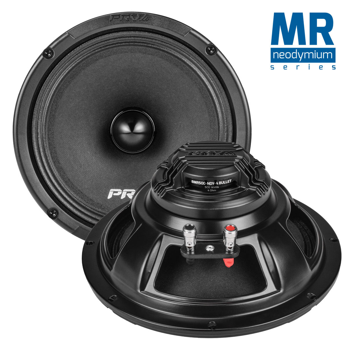 PRV Audio 8MR500-NDY-4 | 8" 500W RMS Neodymium Midrange Speaker w/ Bullet (Single)