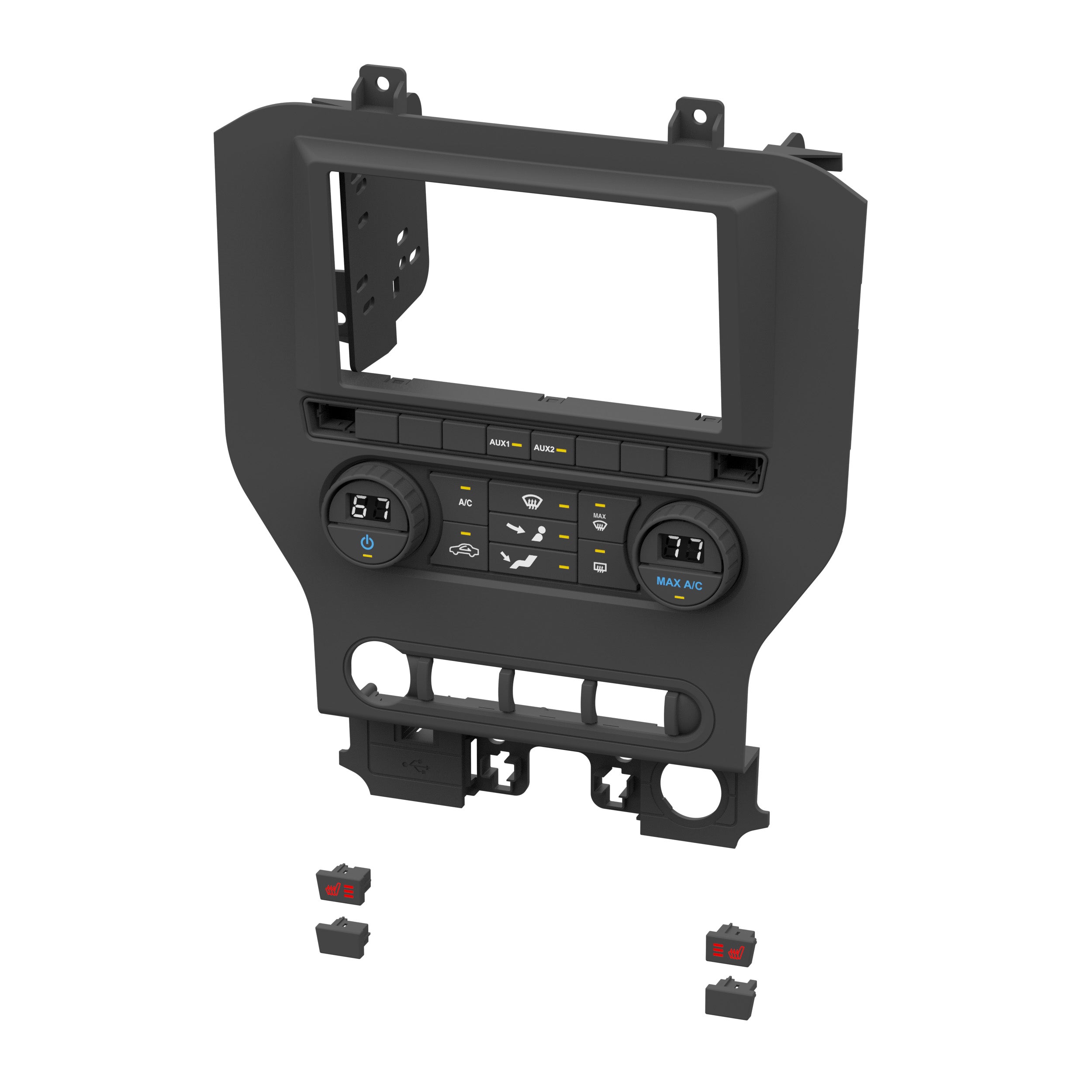 Metra 99-5865CH Dash Kit Fits Ford Mustang 2015-2023 (w/Manual Climate Controls)