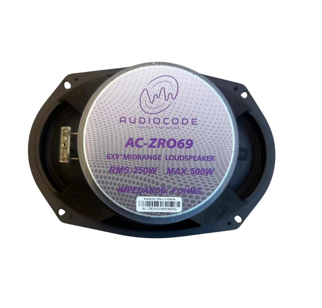 Audio Code AC-ZRO69 6x9" 250W RMS Midrange Speaker with Bullet (Single)
