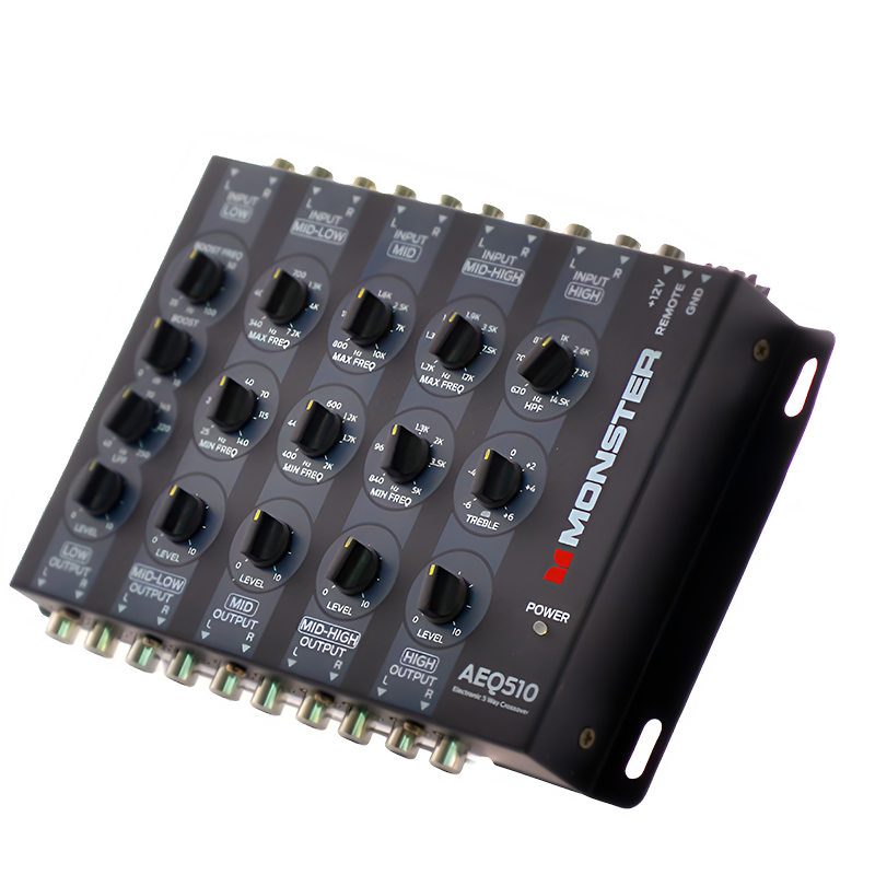 Monster AEQ510 5-Way Electronic Crossover + Line Driver