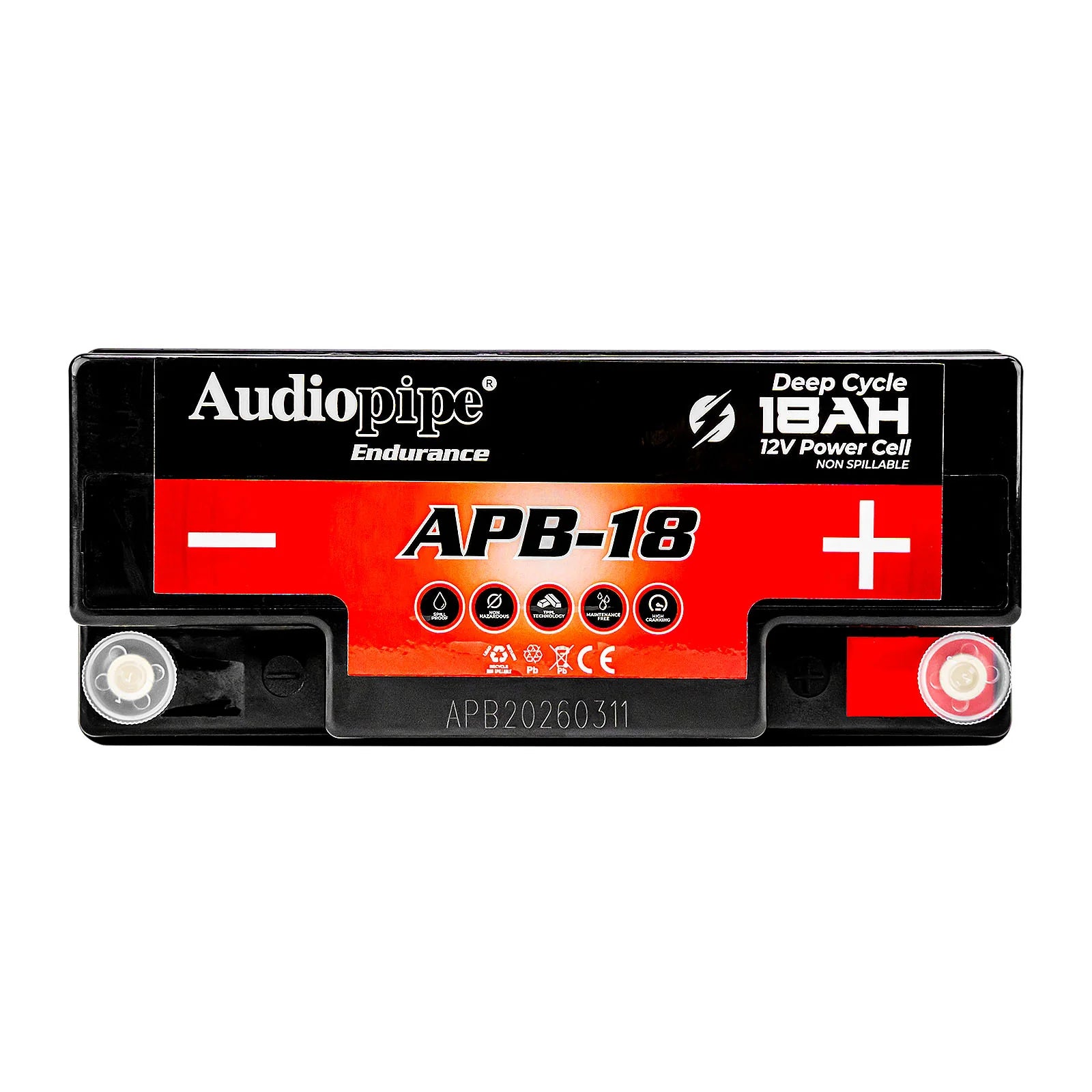 Audiopipe APB-18 Deep Cycle 18AH 12V Power Cell Battery