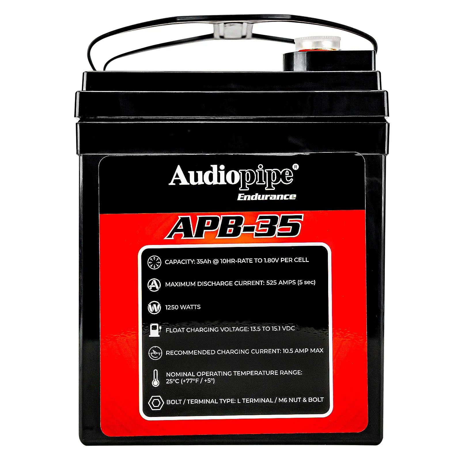 Audiopipe APB-35 Deep Cycle 35AH 12V Power Cell Battery