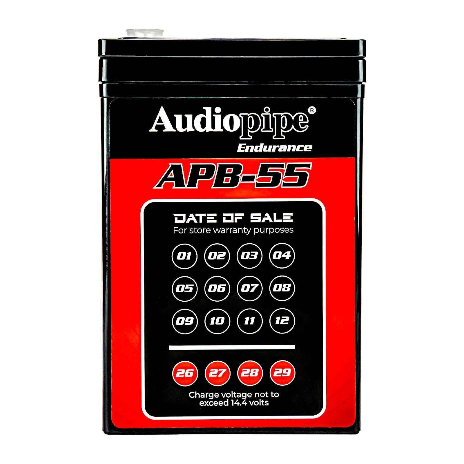 Audiopipe APB-55 Deep Cycle 55AH 12V Power Cell Battery