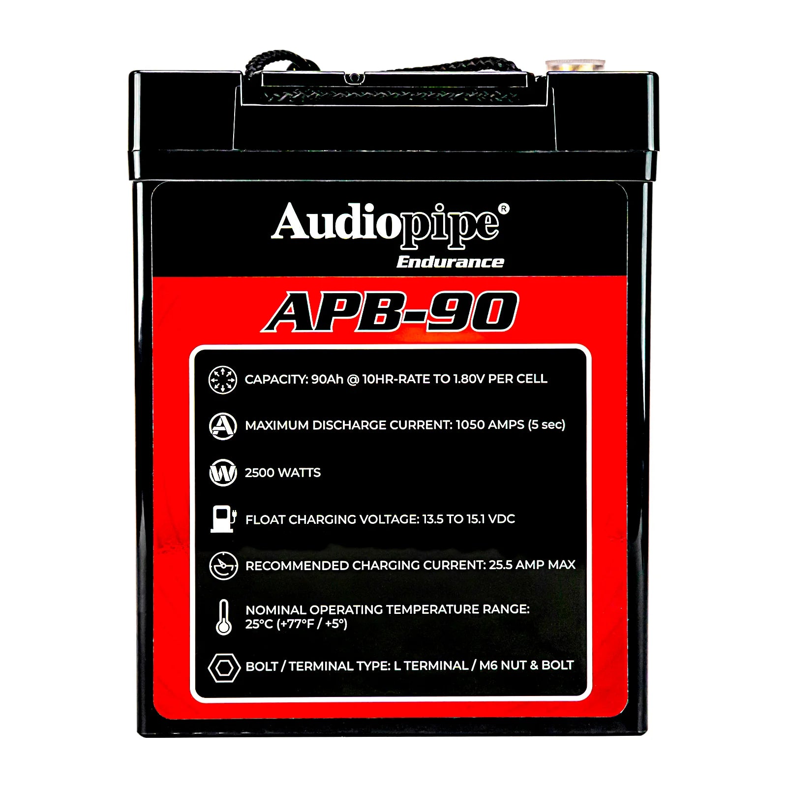 Audiopipe APB-90 Deep Cycle 90AH 12V Power Cell Battery