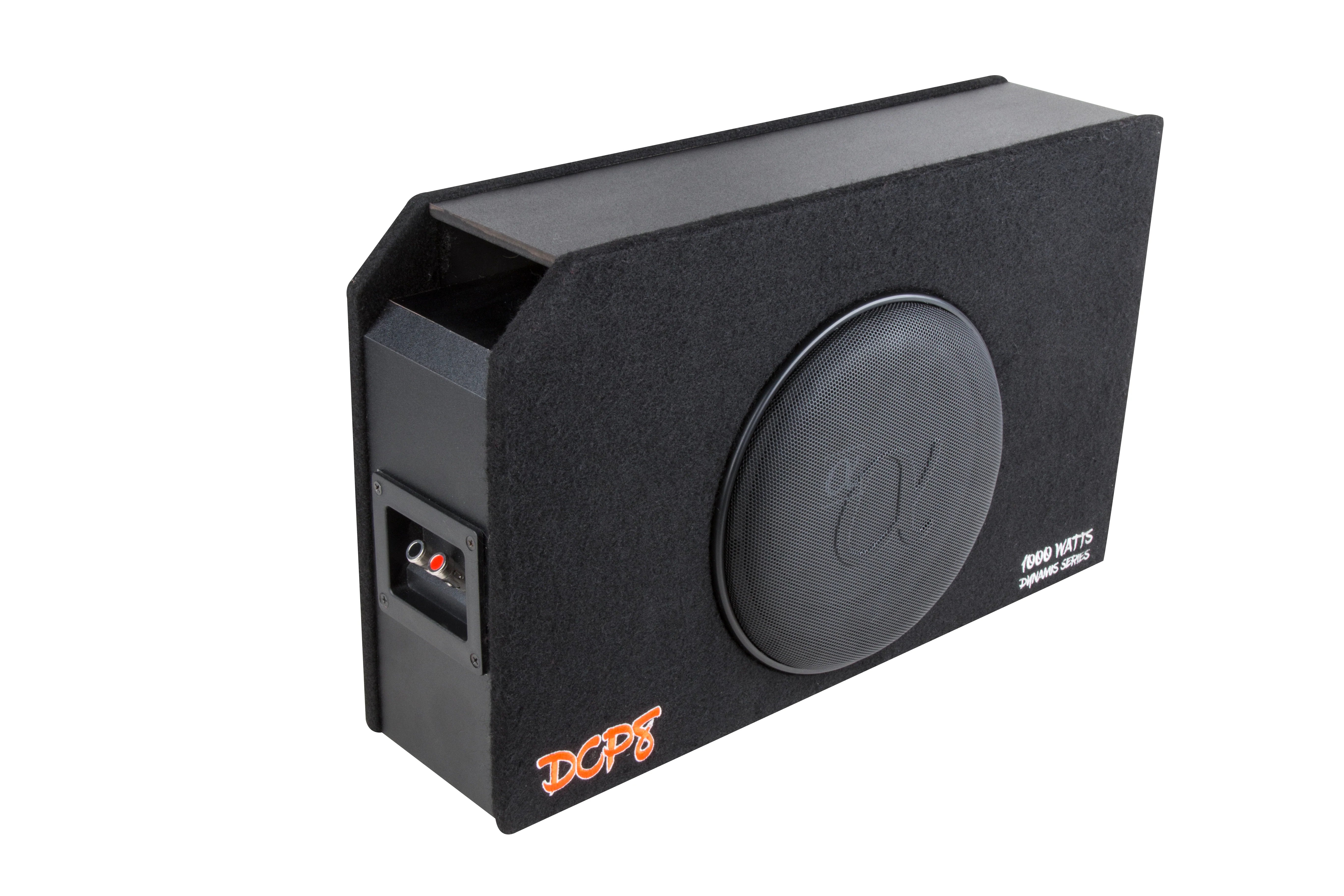 Alphasonik DCP8 8" 350W RMS Slim Loaded Subwoofer Port Bass Enclosure