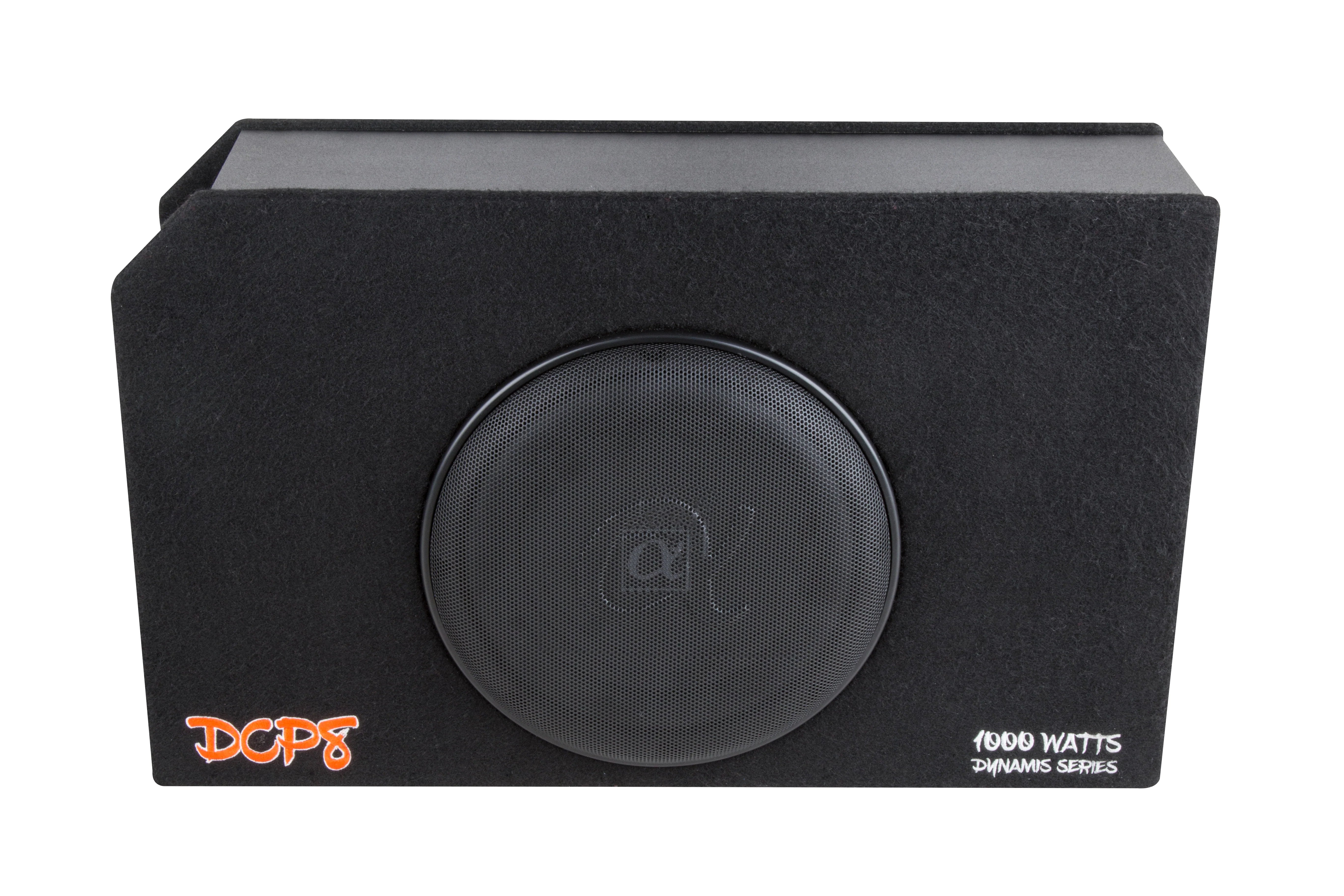Alphasonik DCP8 8" 350W RMS Slim Loaded Subwoofer Port Bass Enclosure