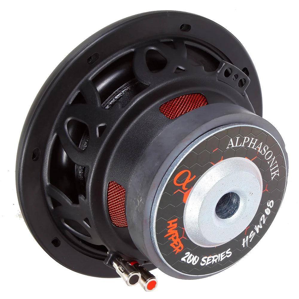 Alphasonik HSW208 | 8” 200W RMS Subwoofer SVC 4-Ohm