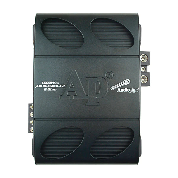 Audiopipe APHD-15001-F2 Full Bridge Class D 1-Channel Monoblock Car Amplifier 1500 Watts @ 2-Ohm