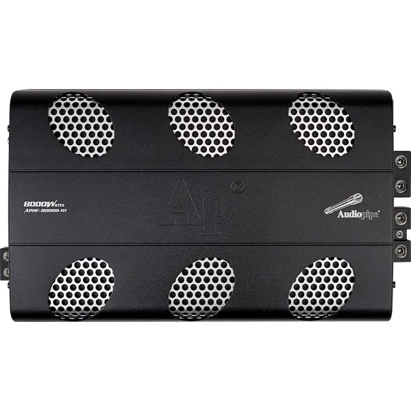 Audiopipe APHF-8000D-H1 8000W RMS Class D Full Bridge Amplifier 1-Ohm
