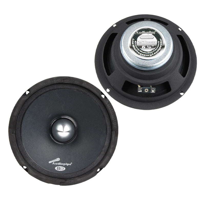 Audiopipe APMB-611DR 6.5" 125W RMS Low-Mid Frequency Loudspeaker 8-Ohm (Single)