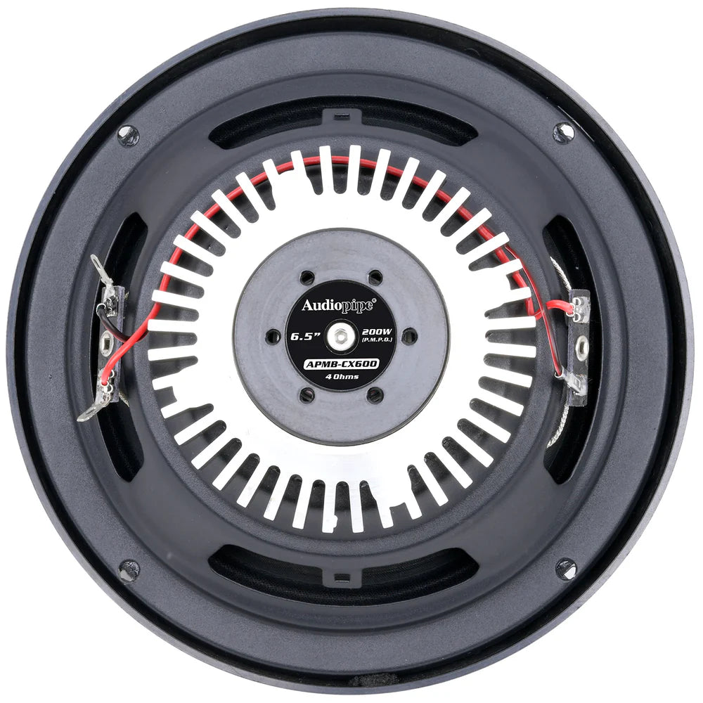 Audiopipe APMB-CX600 6.5" 100W RMS Dynamic Loudspeakers (Pair)
