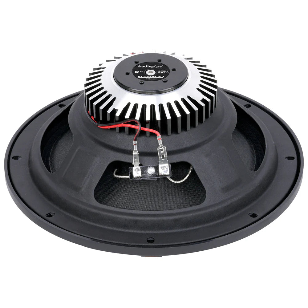 Audiopipe APMB-CX800 8" 150W RMS Dynamic Loudspeakers (Pair)