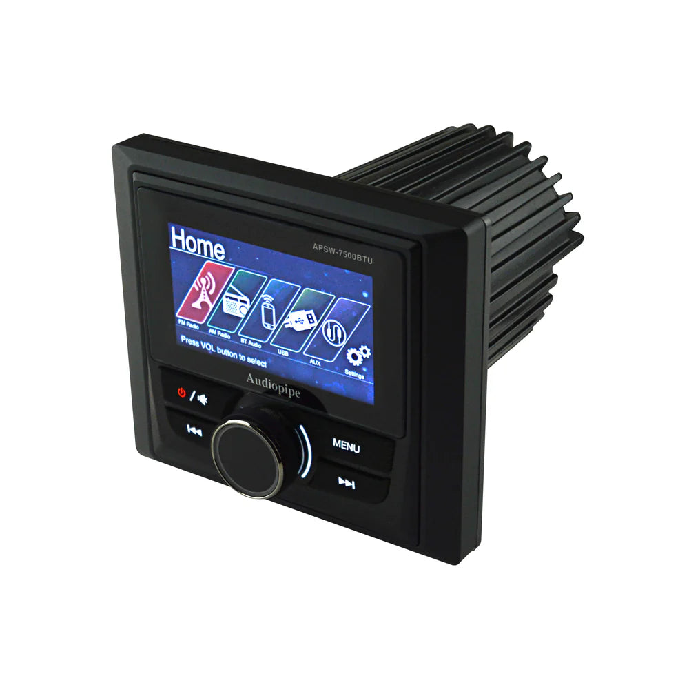 Audiopipe APSW-7500BTU 3” TFT LCD High Definition Multimedia Marine Headunit