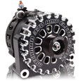 Mechman 370 Amp Black Billet Alternator for 14-18 GM Truck