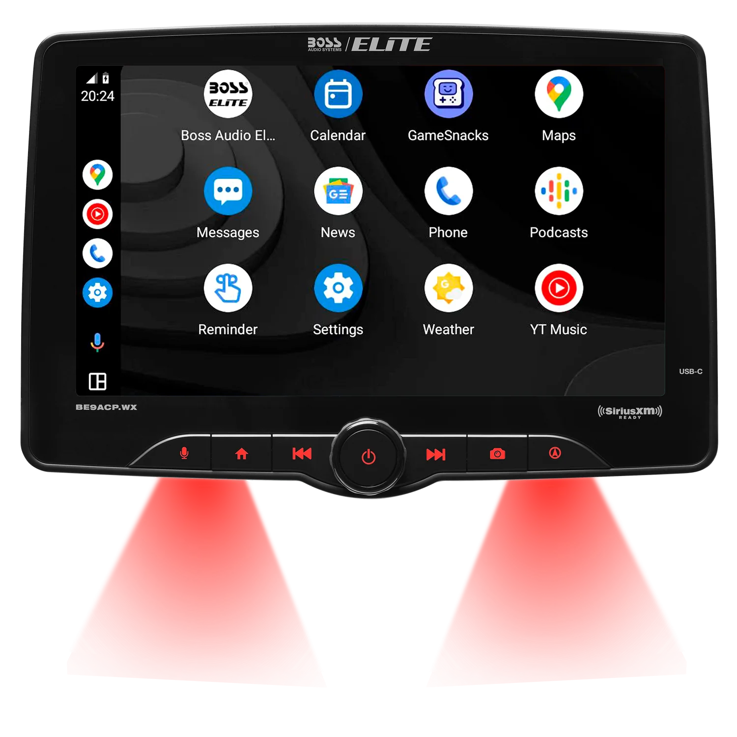 Boss Elite BE9ACP.WX 9" Single Din Touchscreen w/ Wireless Apple Carplay/Android Auto XM Ready