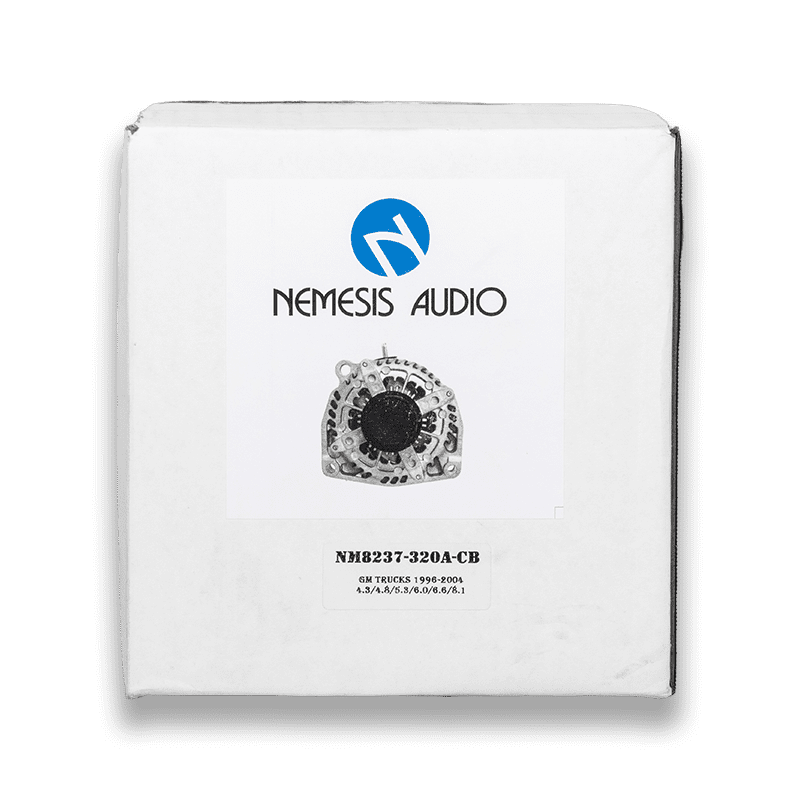 Nemesis Audio NM8237-320A-CB 320 Amp Alternator For Chevy 1996-2004