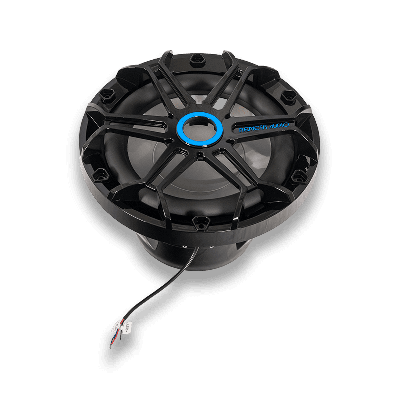 Nemesis Audio SOAK-10 | 10″ 500W RMS Marine Subwoofer with RGB Lightin