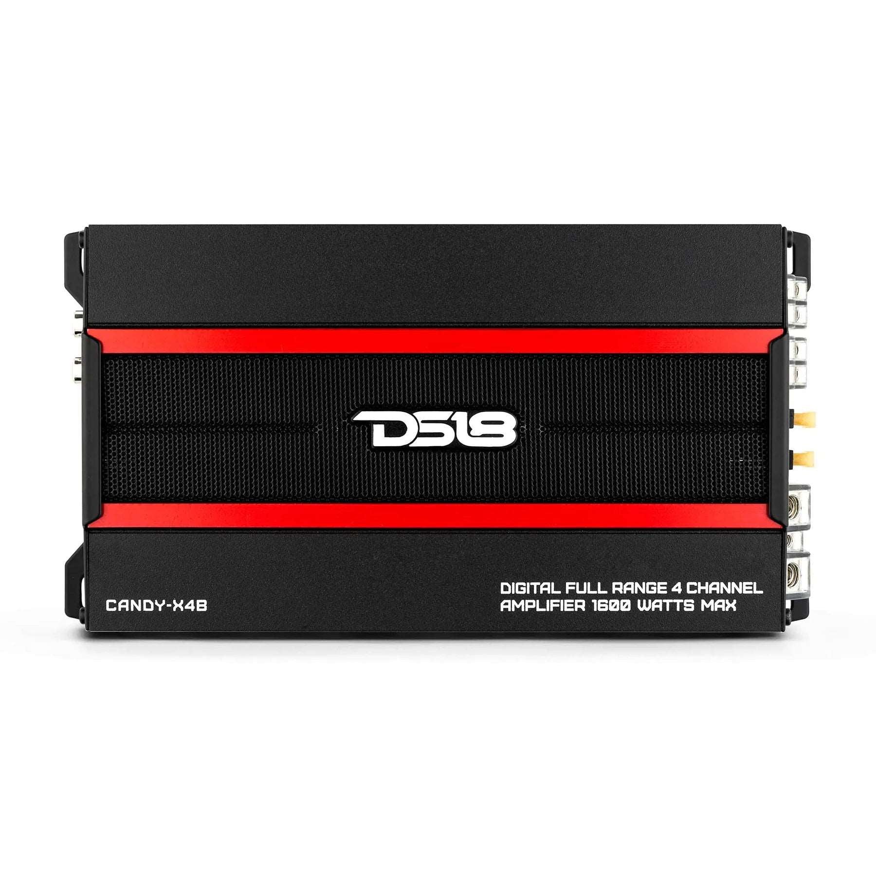 DS18 CANDY-X4B Compact Full-Range Class D 4-Channel Car Amplifier 1600