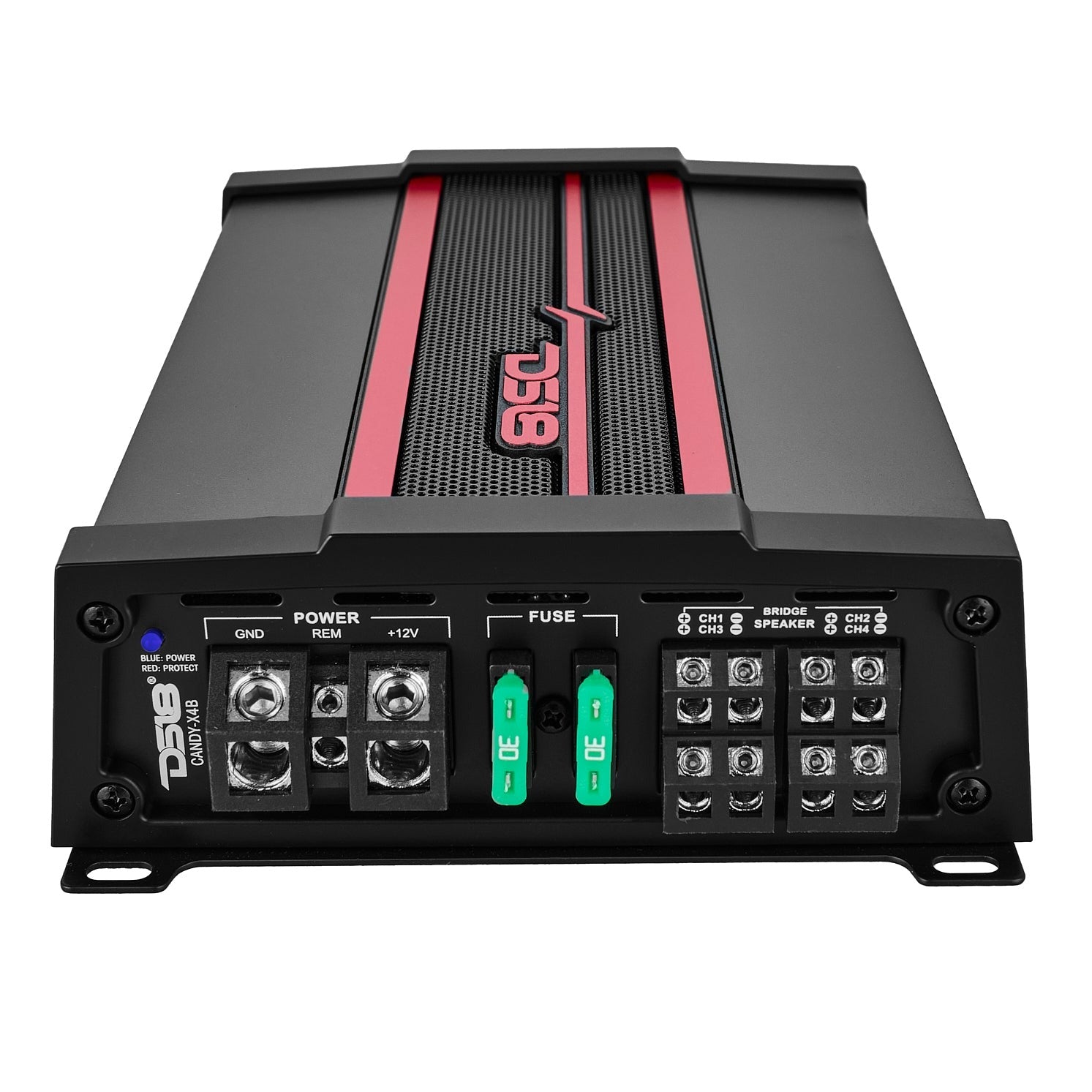 DS18 CANDY-X4B CANDY Compact Full-Range Class D 4-Channel Amplifier 1600 Watts