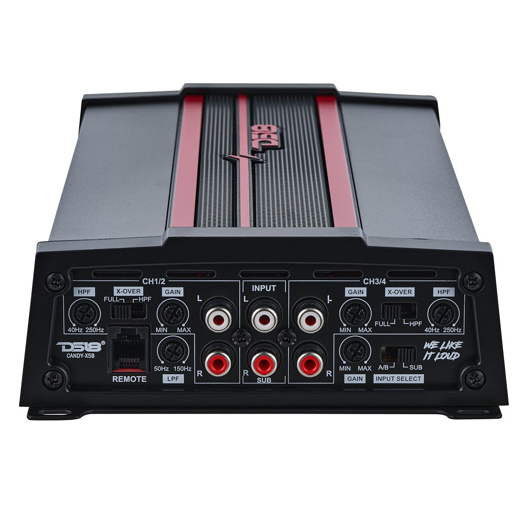 DS18 CANDY-X5B Full Range 5-Channel Class D Car Amplifier 2000 Watts M