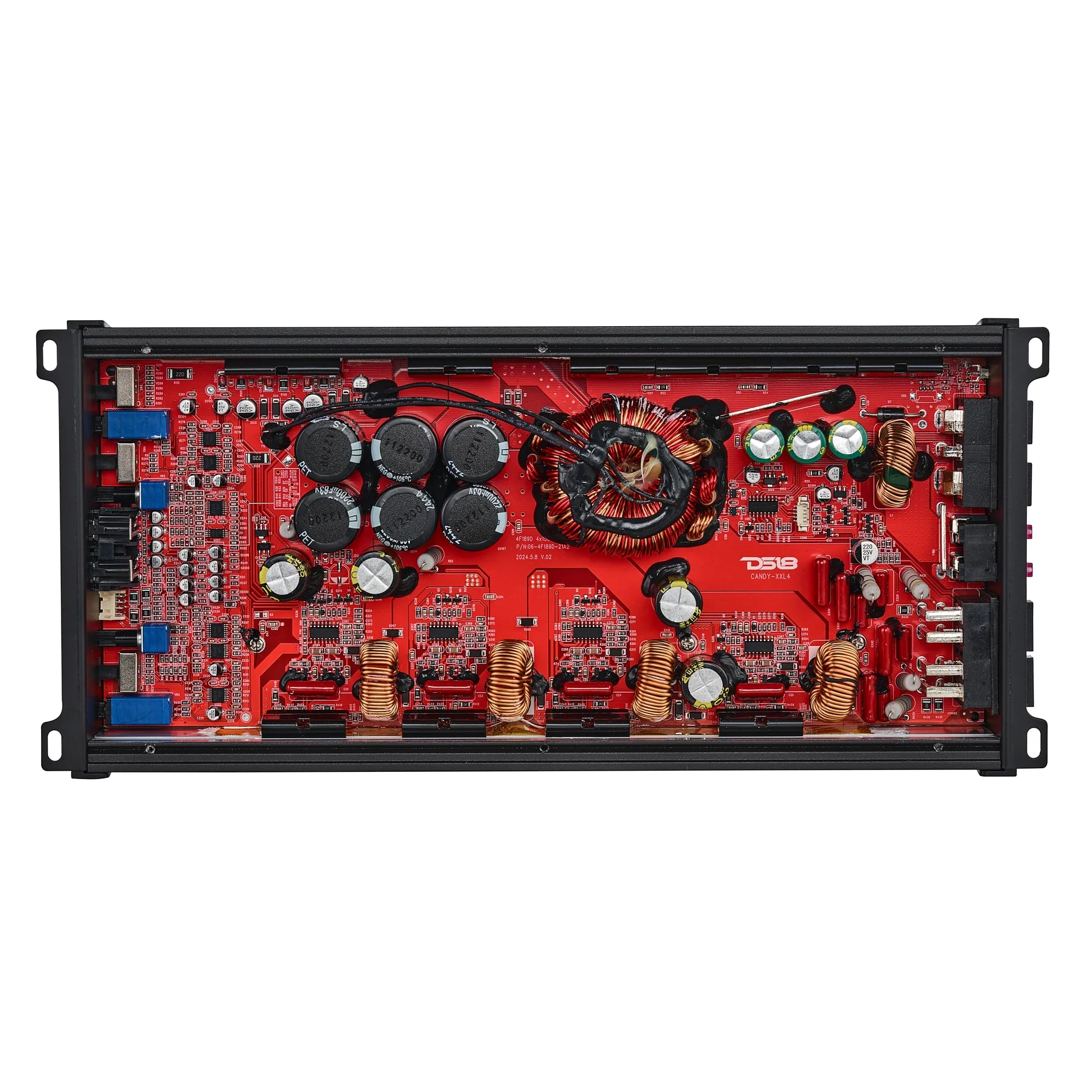 DS18 CANDY-XXL4B Compact Full-Range Class D 4-Channel Amplifier 880W