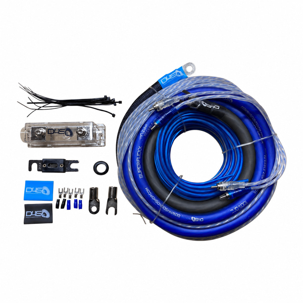Down4Sound 0G Silver Tinned OFC Copper Amp Kit