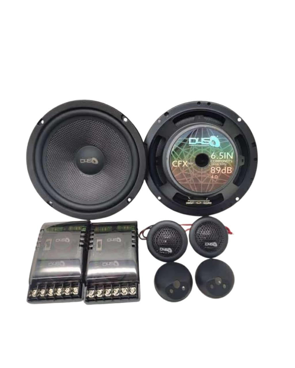 Down4Sound CFXT65C | 6.5" 180W RMS 2-Way Component Speakers (Pair)