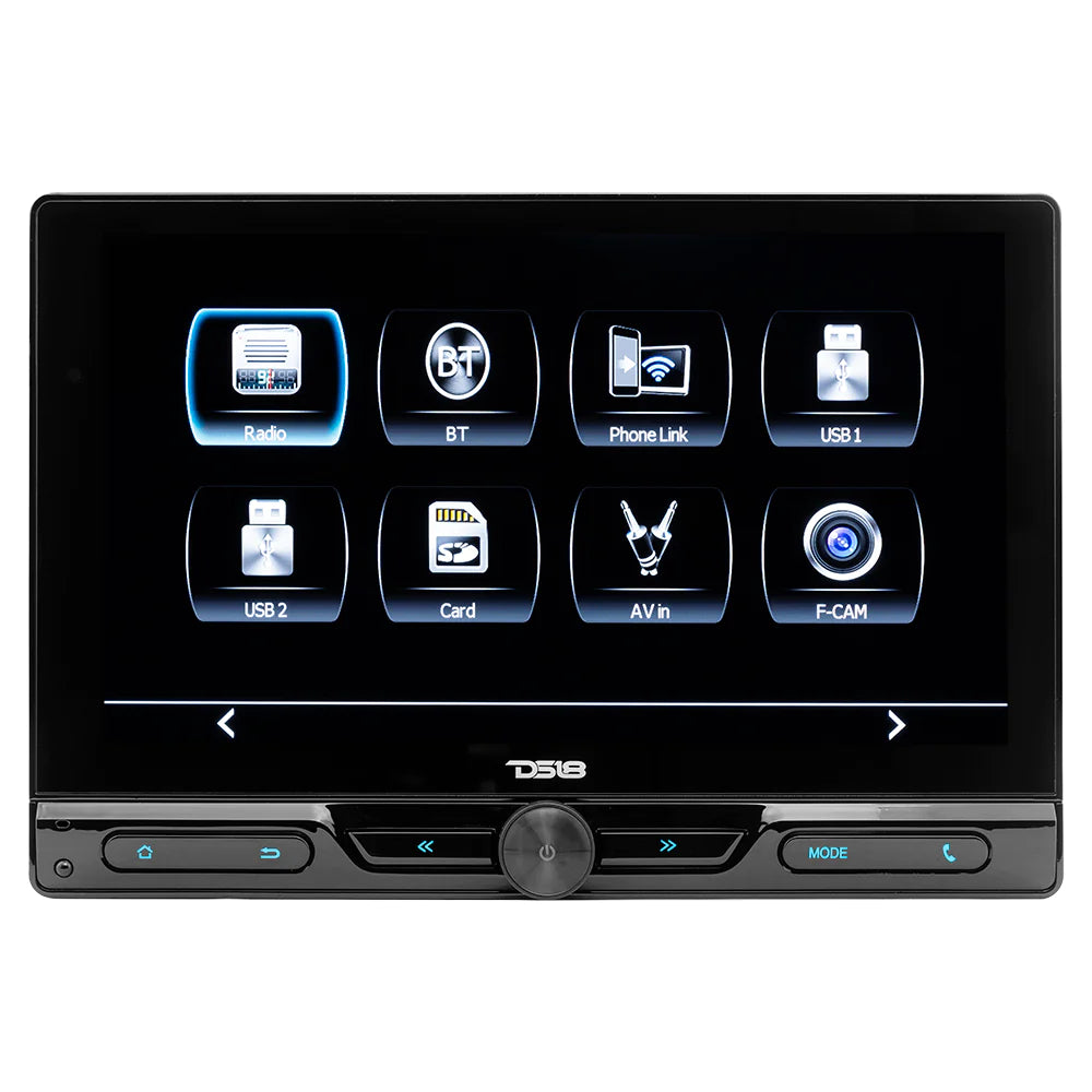 DDX10.5ML 10.5" Floating Swivel Modular Touchscreen Mechless Double-DIN Headunit with Bluetooth, Mirror Link and USB