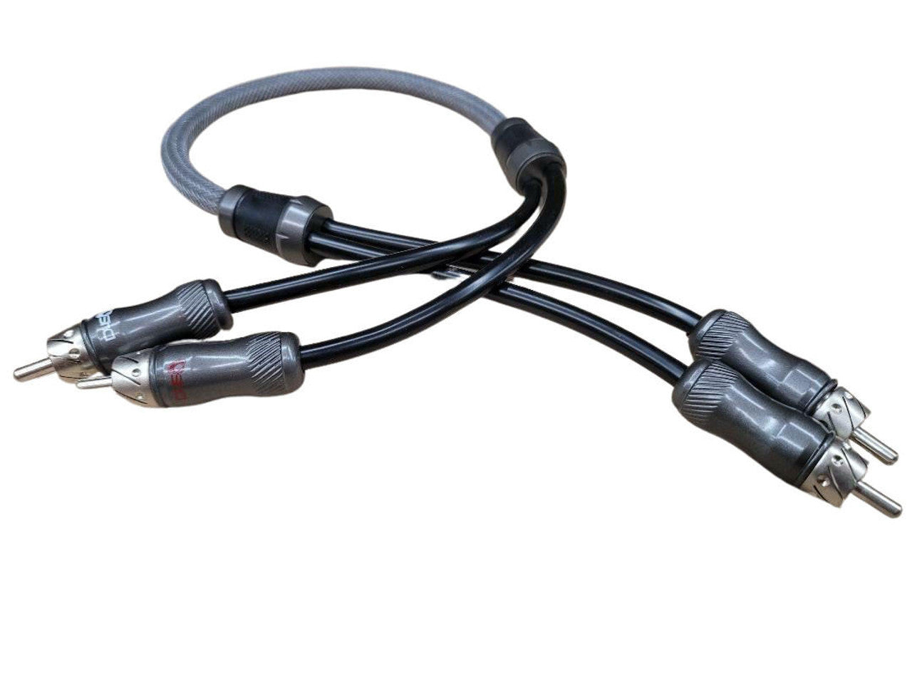 DOWN4SOUND 1.5 FT 2-CHANNEL TWISTED PAIR RCA INTERCONNECT CABLE