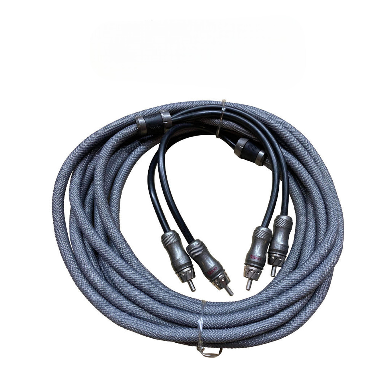 DOWN4SOUND 20FT 2-CHANNEL TWISTED PAIR RCA INTERCONNECT CABLE