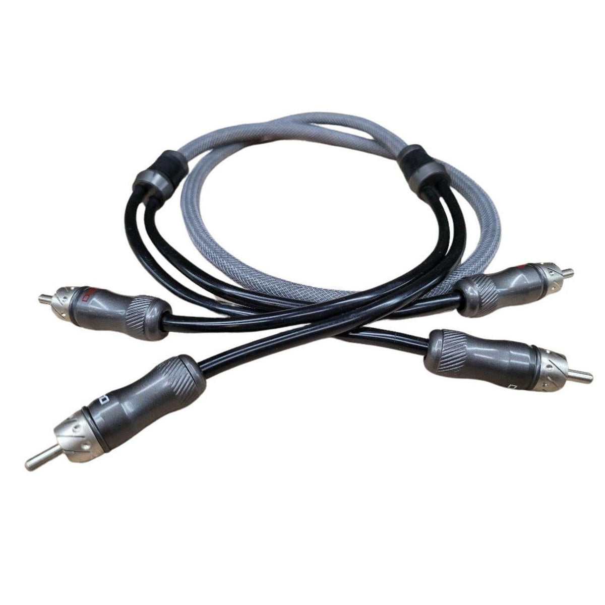 DOWN4SOUND 3 FT 2-CHANNEL TWISTED PAIR RCA INTERCONNECT CABLE