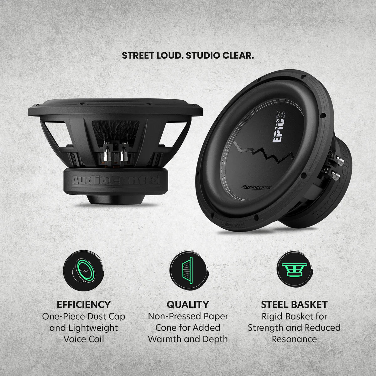 AudioControl EPICX 10 | 10" 500W RMS Subwoofer DVC