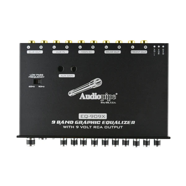 Audiopipe EQ-909X 9 Band Graphic Equalizer