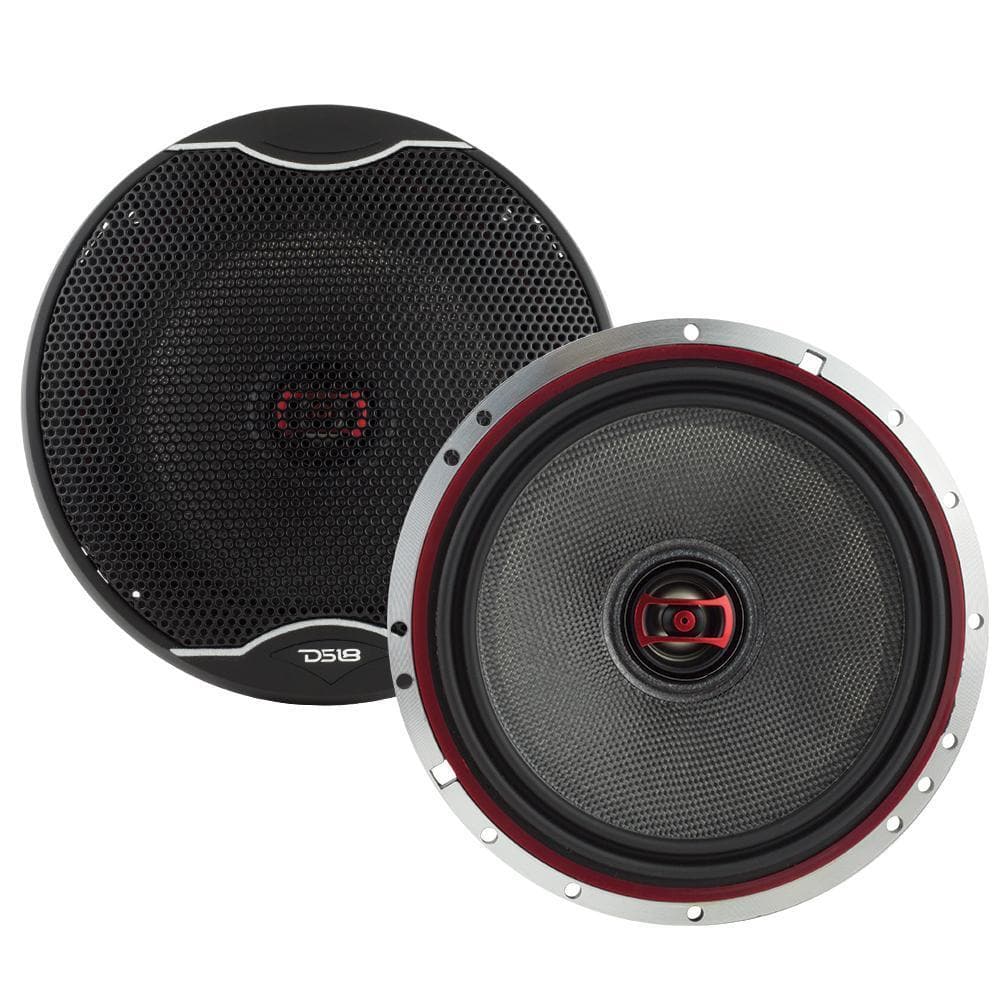 DS18 EXL-SQ6.5 6.5" 2-Way Coaxial Speaker with Fiber Glass Cone 120 Watts 3-Ohm (Pair)
