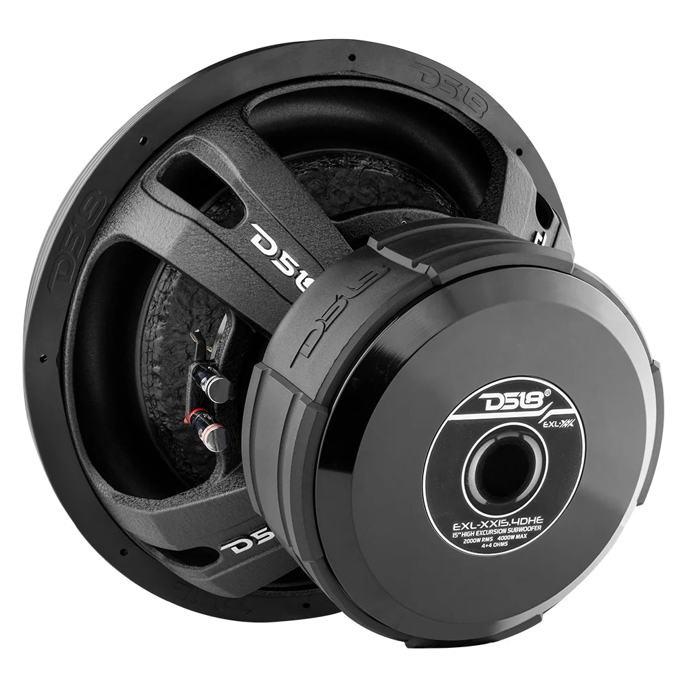 DS18 EXL-XX15.4DHE 15" 2000W RMS High Excursion Subwoofer DVC 4-Ohm