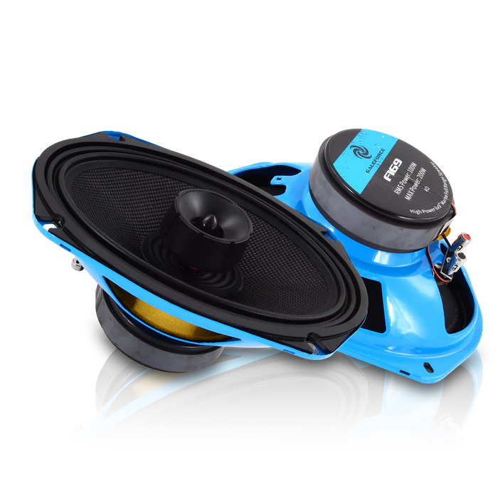 Galeforce F1-69 6x9" 100W RMS Marine Midrange Speakers with Built-in Bullet Tweeter (Pair)