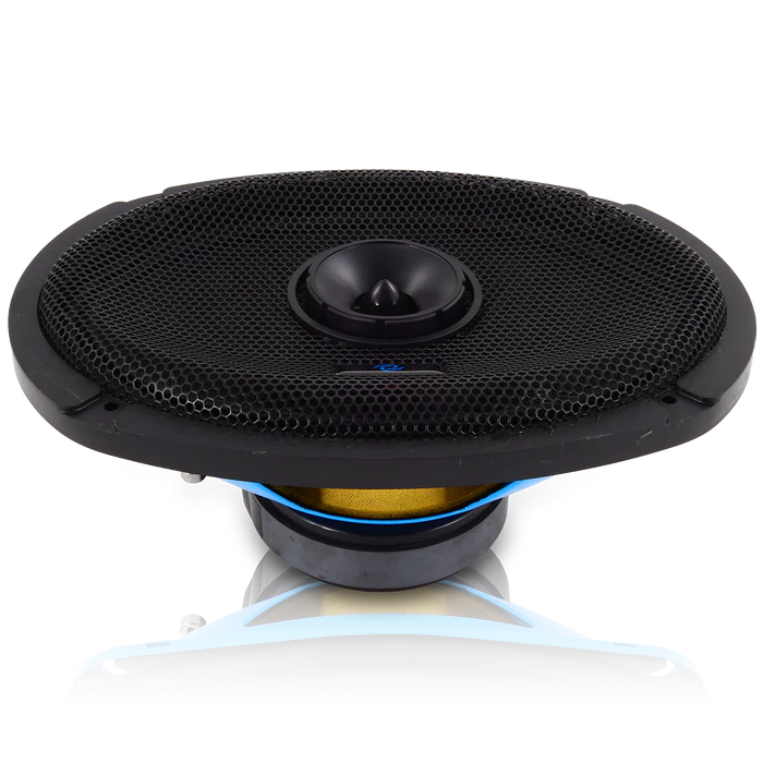 Galeforce F1-69 6x9" 100W RMS Marine Midrange Speakers with Built-in Bullet Tweeter (Pair)