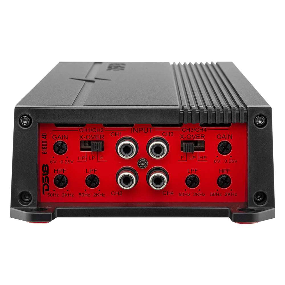 DS18 G1800.4D Full-Range Class D 4-Channel Car Amplifier 1800 Watts