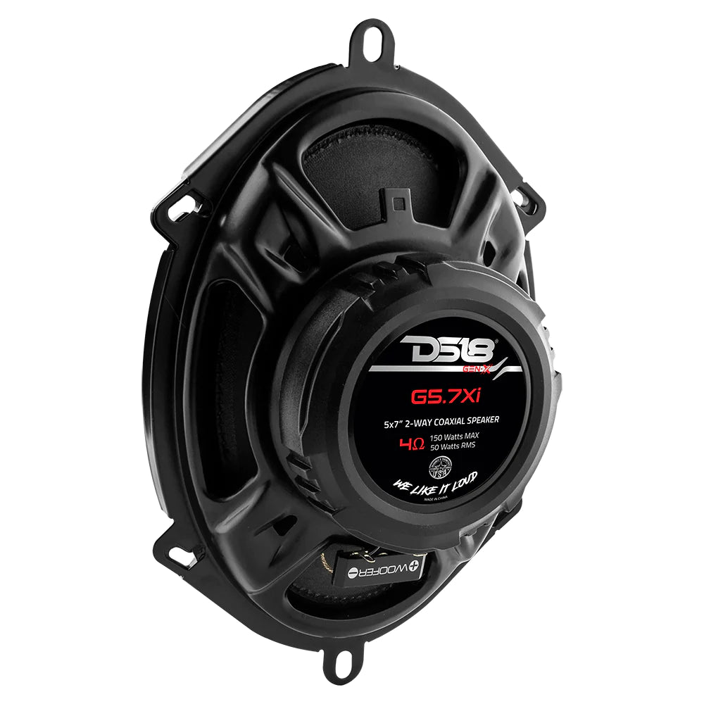 DS18 G5.7XI 5x7" 2-Way Coaxial Car Speakers 50 Watts 4-Ohm (Pair)