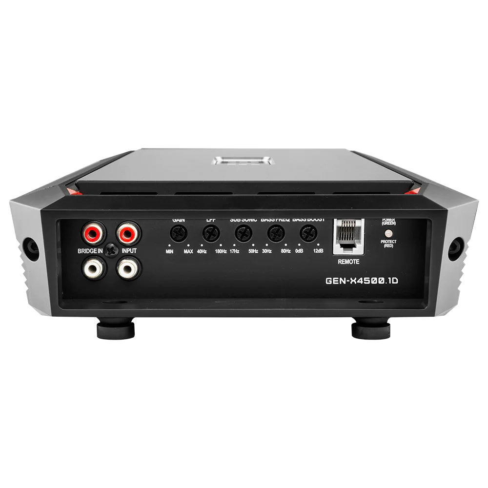 DS18 GEN-X4500.1D Class D 1-Channel Monoblock Car Amplifier 1500 Watts @ 1-Ohm