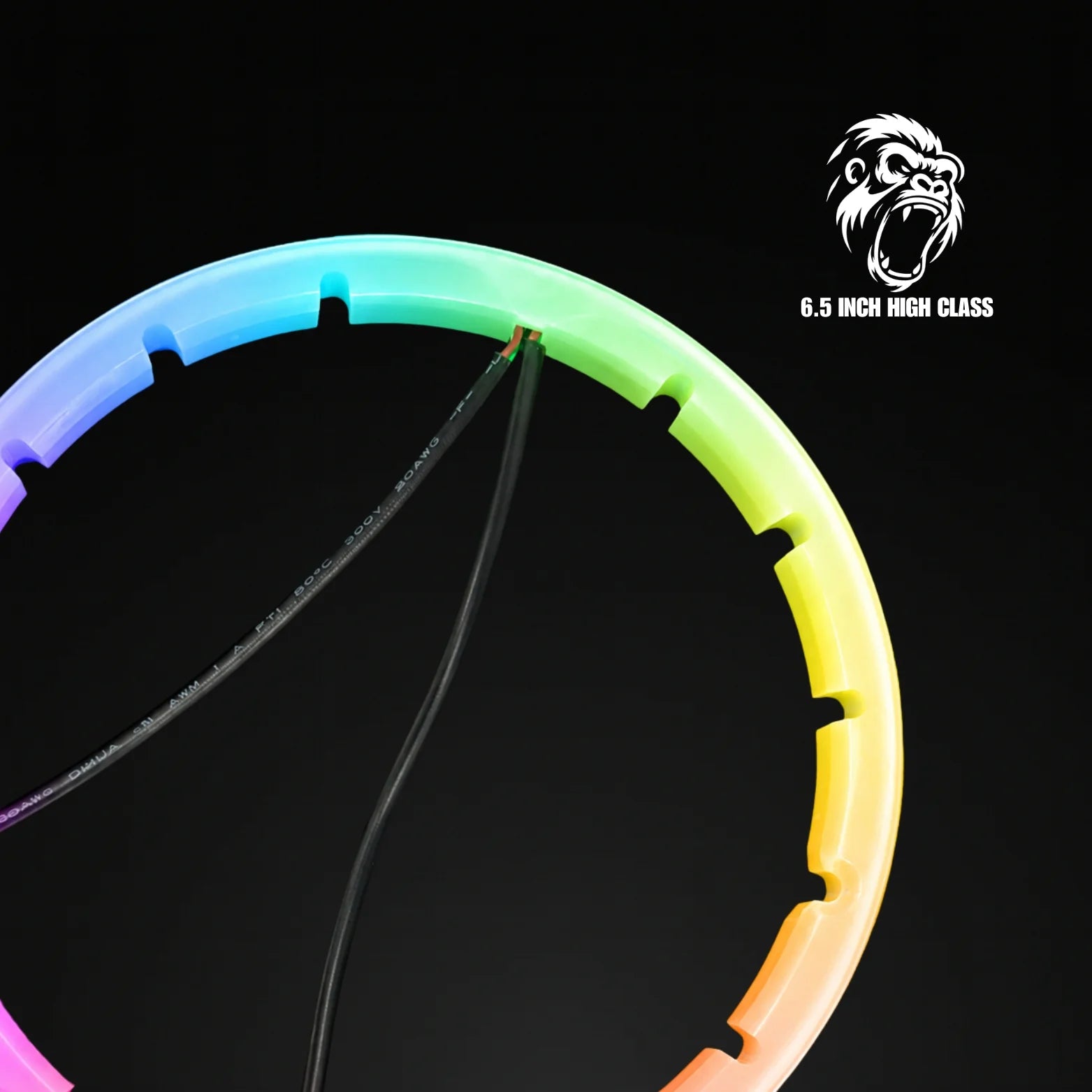 Gorilla Knobz High-Class Series 6.5" Speaker RGB LED Rings
