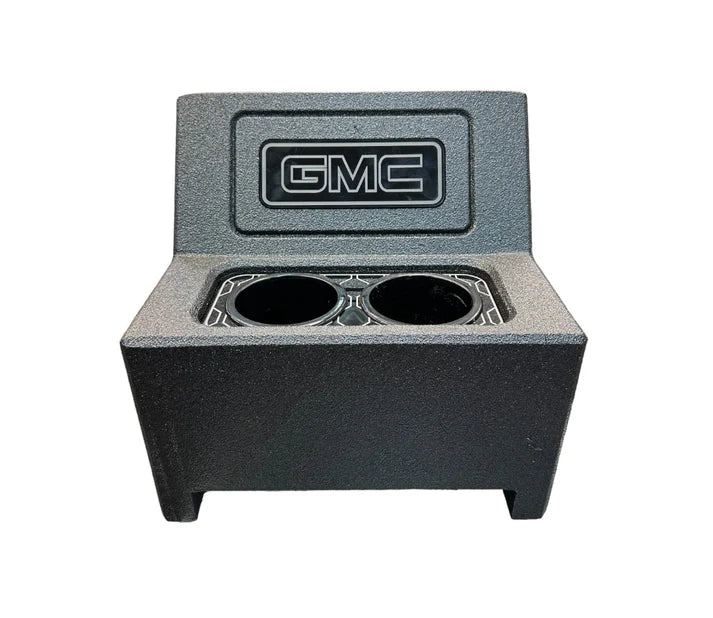 Mini Center Console for 88–98 Chevy/GMC Bench Seat – Dual 6.5” Speakers, 3.8” Tweeters & Cup Holders