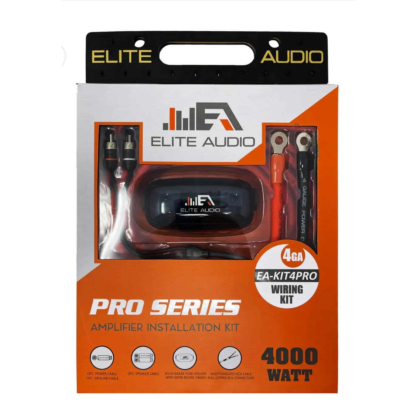 Elite Audio EA-KIT4PRO 4GA OFC Amp Kit