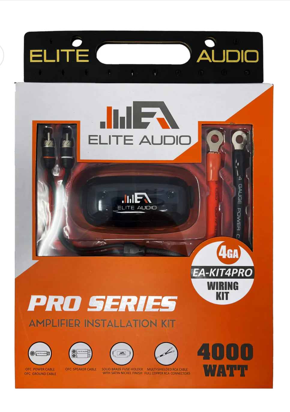 Elite Audio EA-KIT4PRO 4GA OFC Amp Kit