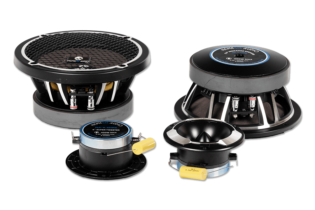 Nemesis Audio NA-6.5HPK 6.5" Midrange Speakers & Pro Tweeters Bundle