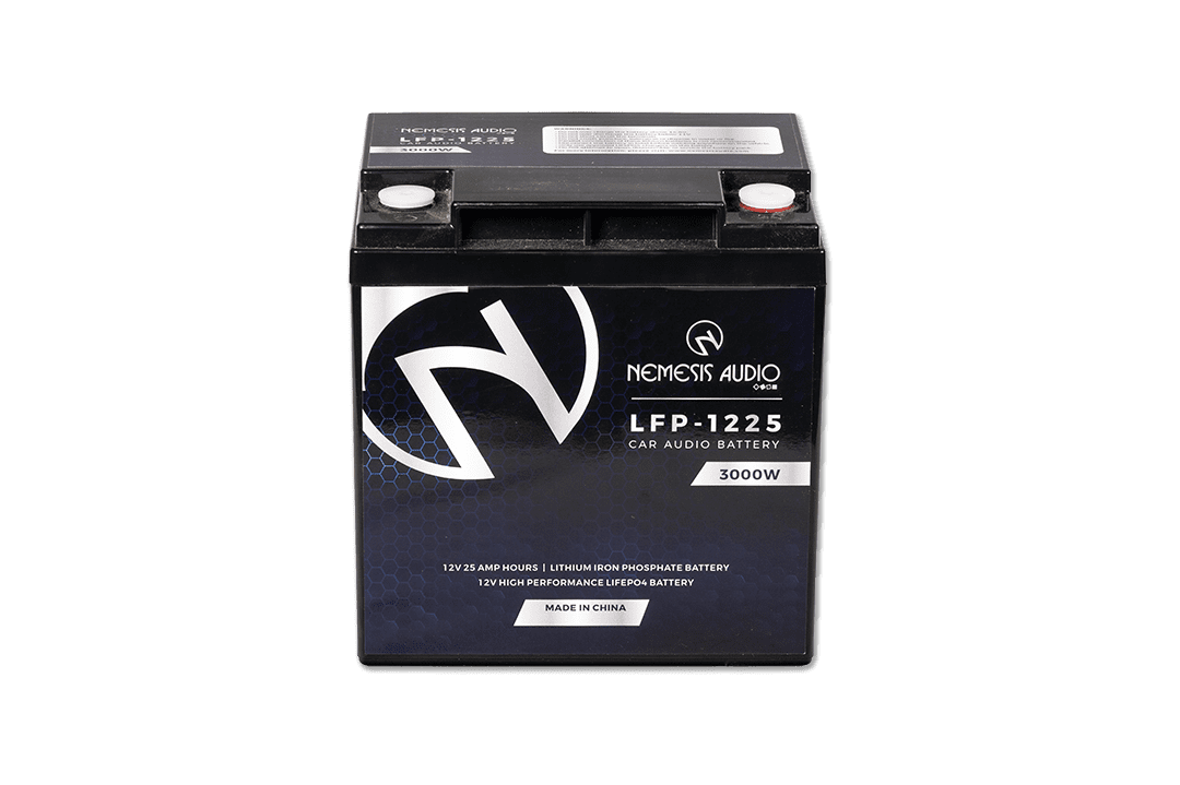 Nemesis Audio LFP-1225 3000W 12V 25Ah LiFePO4 Lithium Battery