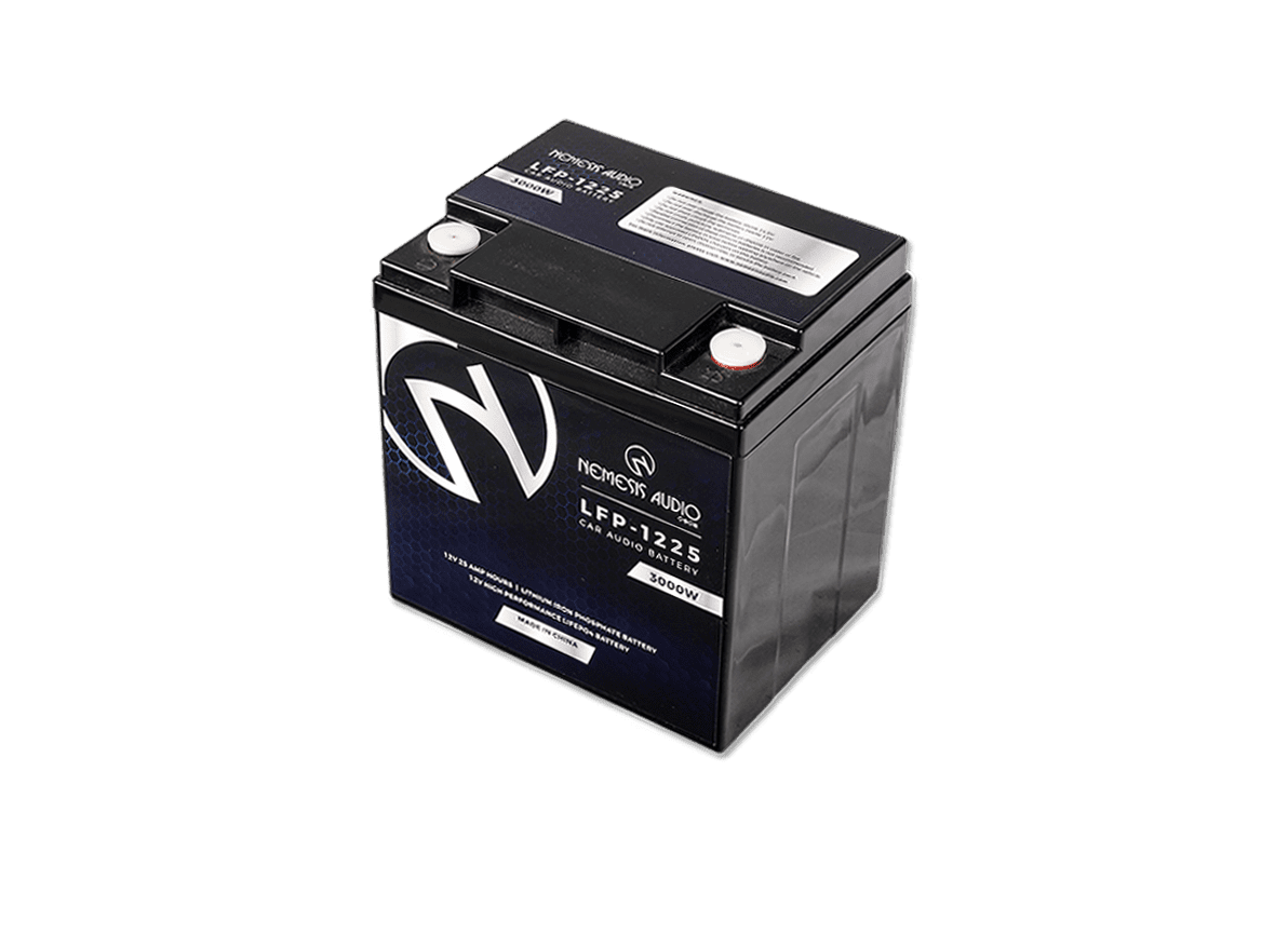 Nemesis Audio LFP-1225 3000W 12V 25Ah LiFePO4 Lithium Battery