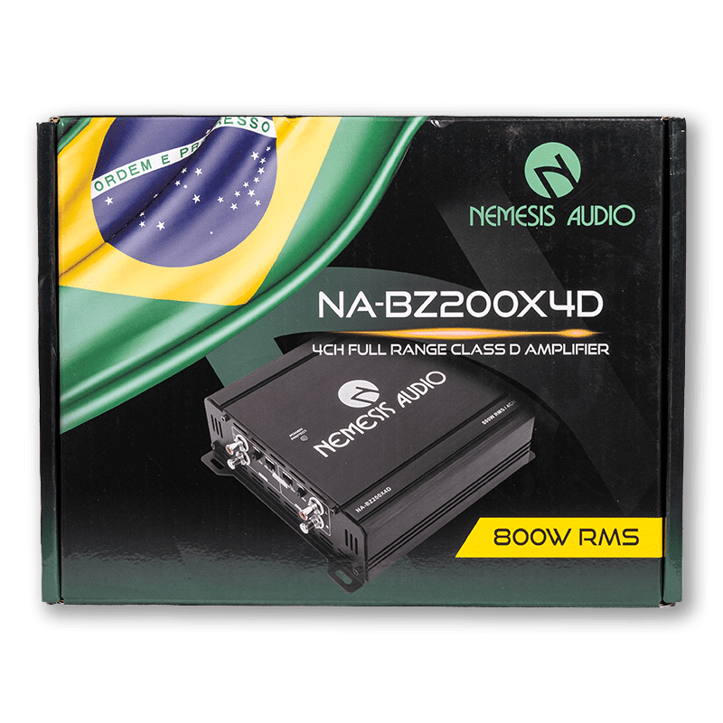Nemesis Audio NA-BZ200X4D |  4-Channel Full Range Class D Amplifier
